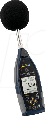 PCE Instruments Schallpegelmessgerät mit GPS 432