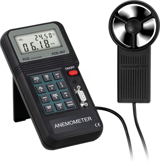 PCE Instruments Flügelradanemometer 007