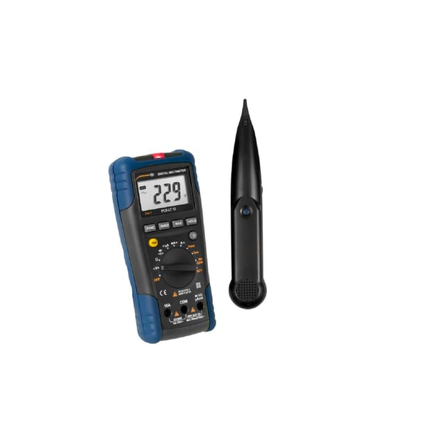 PCE LAN Tester Amperemeter Kontaktlose Spannungserkennung Messgerät LT 12 PCE Instruments LAN Tester Amperemeter Kontaktlose Spannungserkennung Messgerät LT 12
