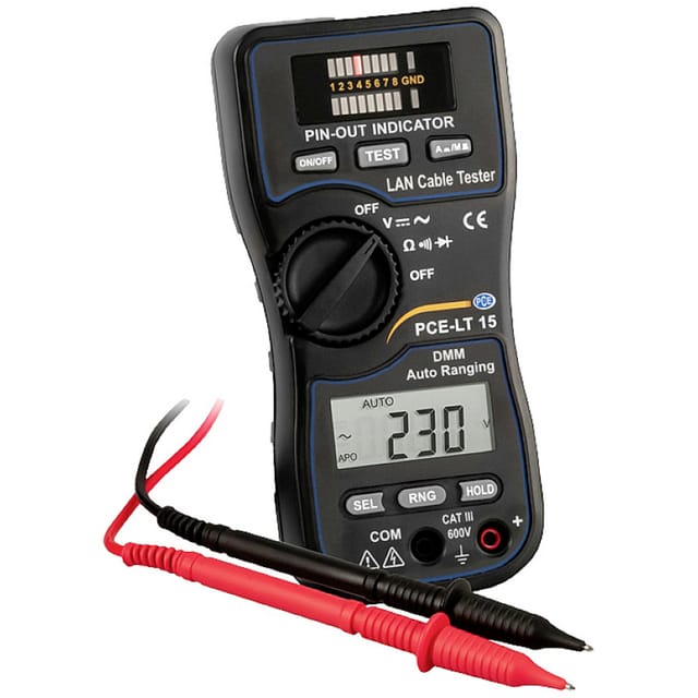 PCE LAN Digitalmultimeter für Netzwerkkabel LCD LT 15 PCE Instruments LAN Digitalmultimeter für Netzwerkkabel LCD LT 15