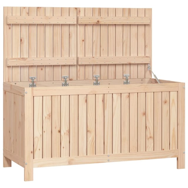 vidaXL Gartentruhe 121x55x64 cm Massivholz Kiefer