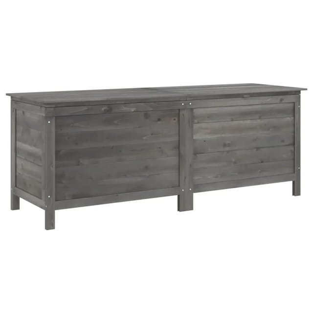 vidaXL Gartentruhe Anthrazit 150x50x56,5 cm Massivholz Tanne