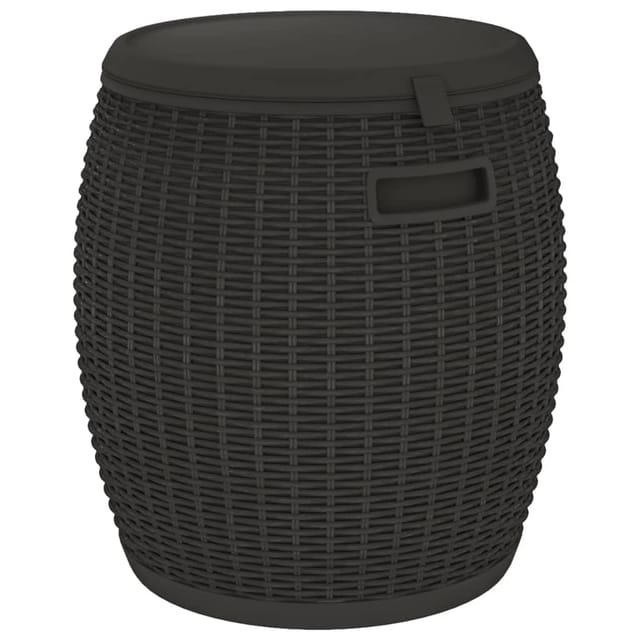 vidaXL 4-in-1 Gartenbox Schwarz Polypropylen