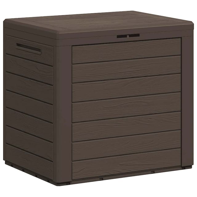 vidaXL Gartentruhe 58,5x46x55 cm Polypropylen Braun
