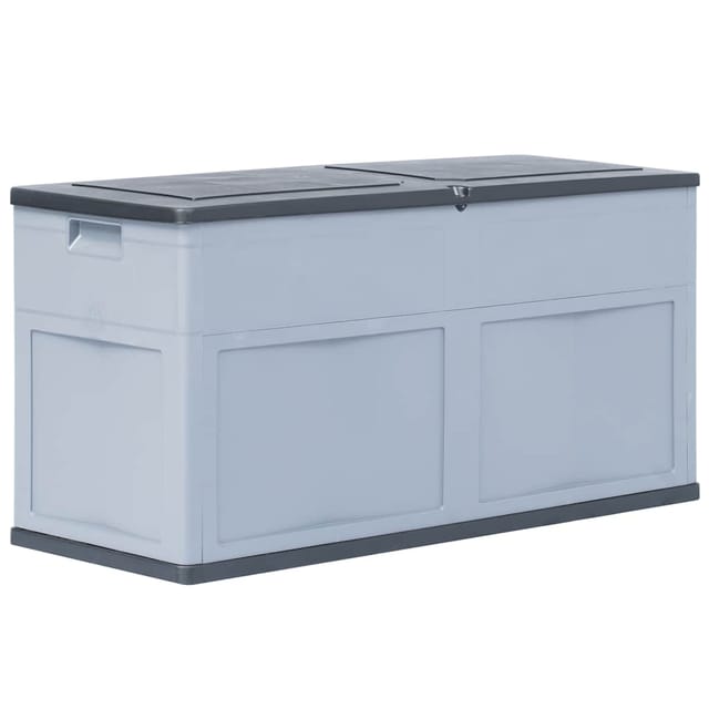 vidaXL Garten-Aufbewahrungsbox 320 L GrauSchwarz