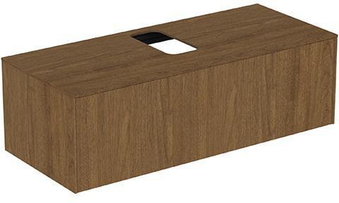 Is Wt-platte Conca Mittiger Ausschnitt 1202x505mm Walnuss Dunkel