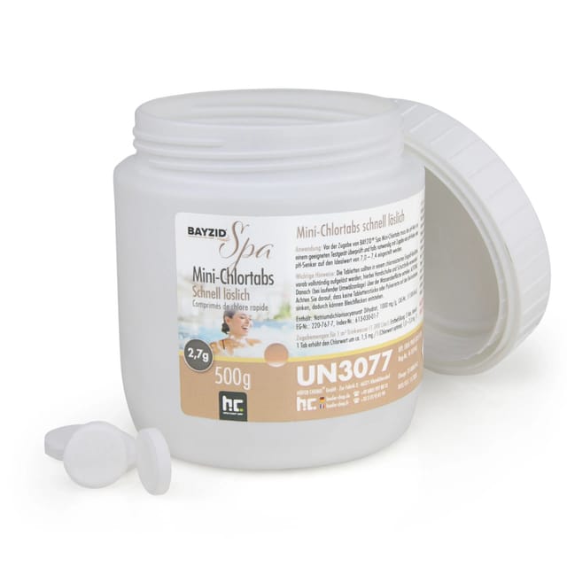 Bayzid Spa Mini Chlortabs 2,7g Schnell Löslich 500g