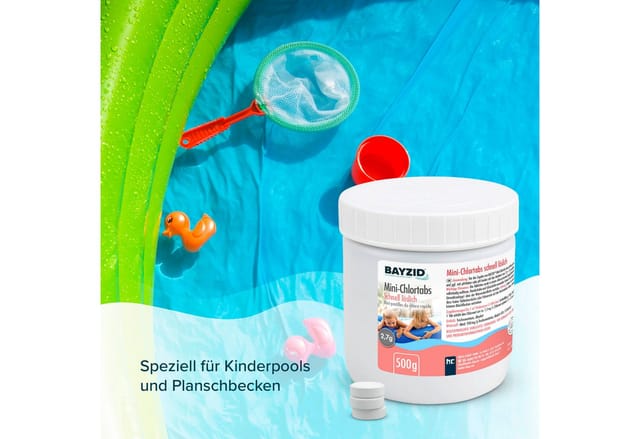 Bayzid Mini-Chlortabs 2,7g für Kleine Pools 500g