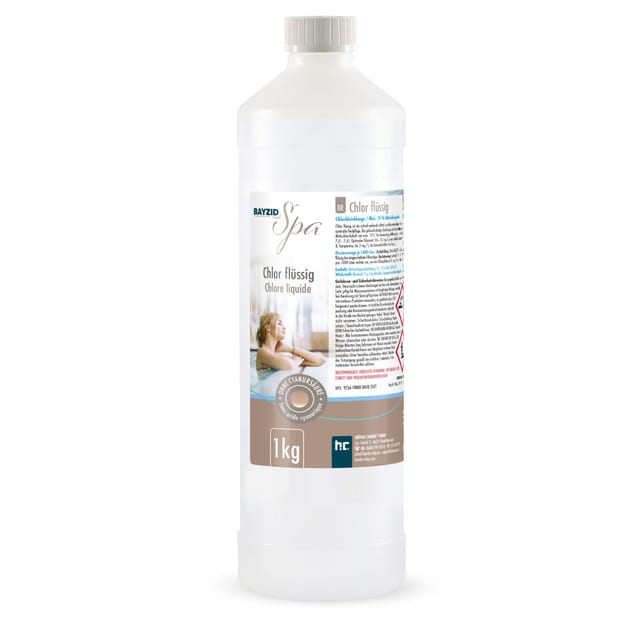Bayzid Spa Chlor Flüssig für Whirlpools & Planschbecken 1kg