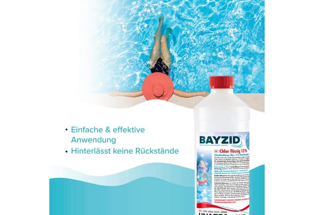 Bayzid Chlor 13% Flüssig für Pools 1kg