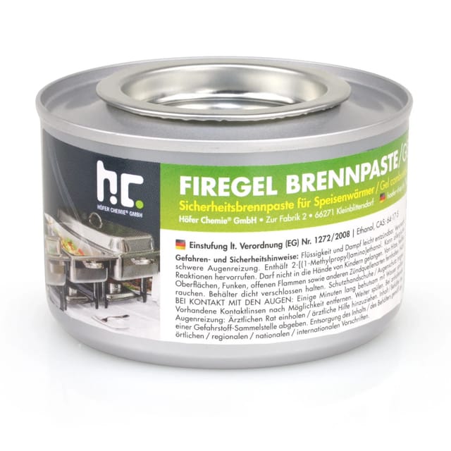 Flambiol 200g Firegel Brennpaste zum Warmhalten von Speisen
