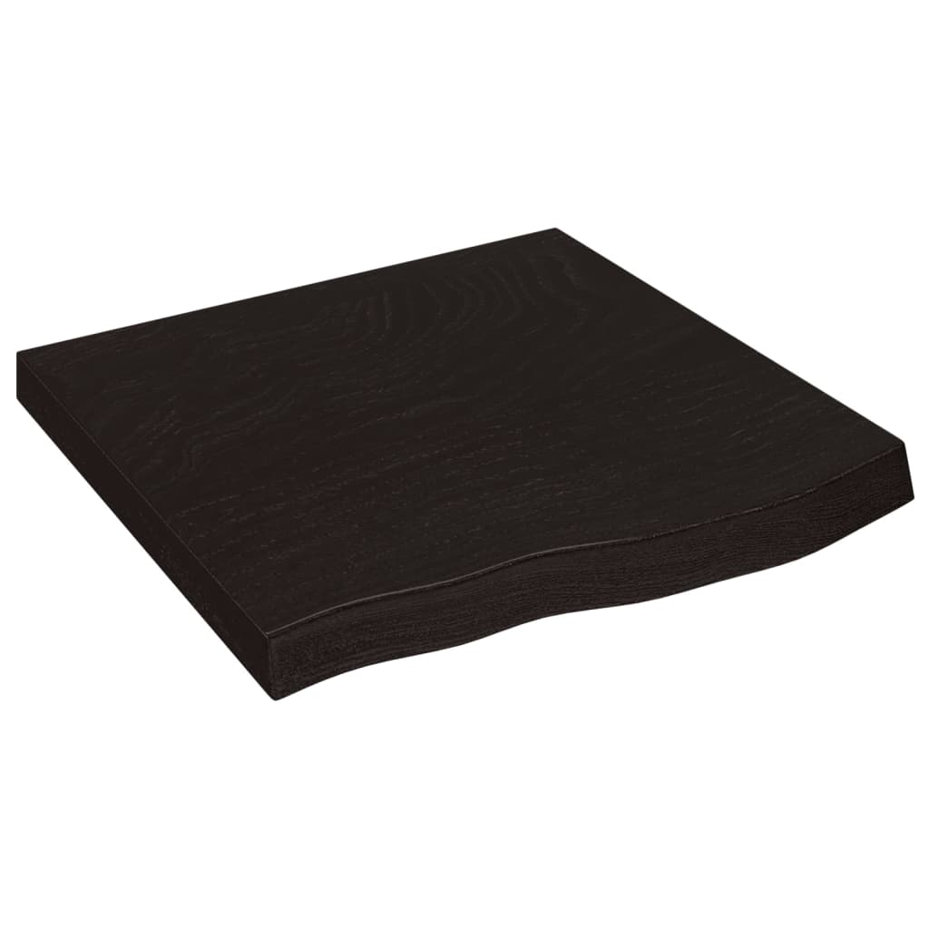 Maison Exclusive - Tischplatte Dunkelbraun 60x60x(2-6)cm Massivho