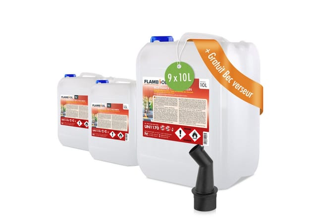 Flambiol Bioethanol 100% Hochrein 9 x 10l