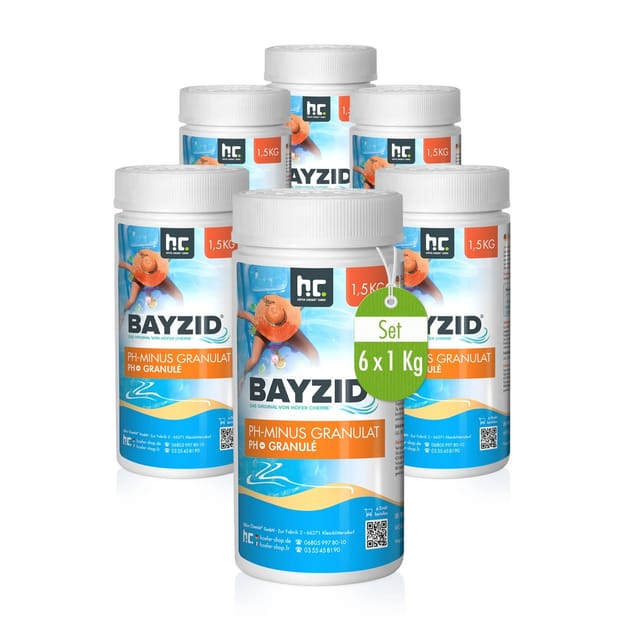 Bayzid pH Minus Granulat für den Pool 6 x 1,5kg