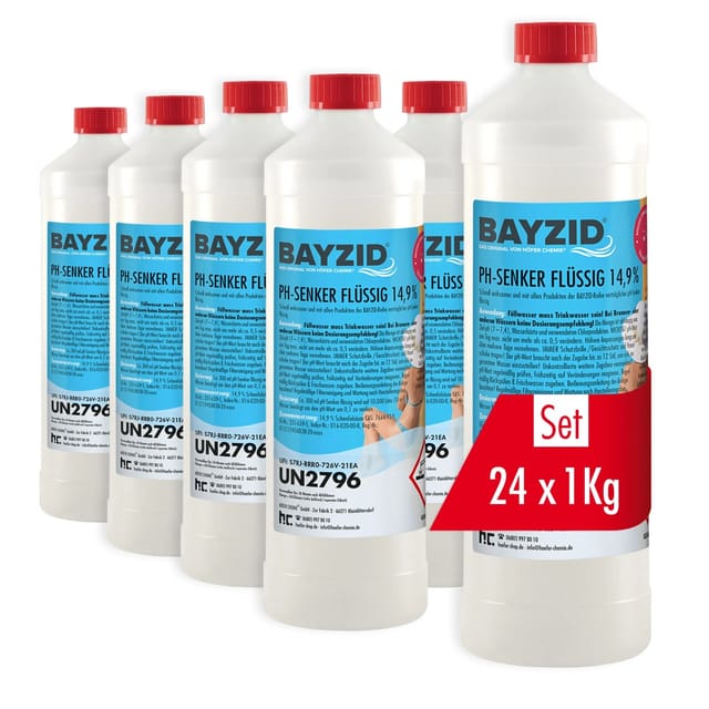 Bayzid pH Minus Flüssig 14,9% 24 x 1kg