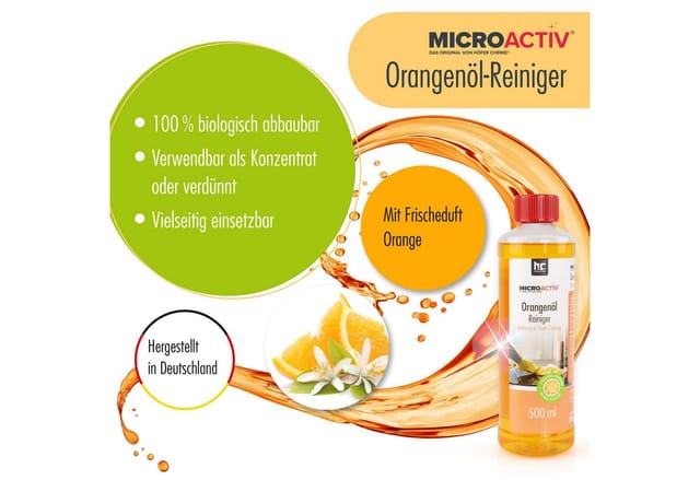Microactiv Orangenöl Reiniger Konzentrat 4 x 500ml