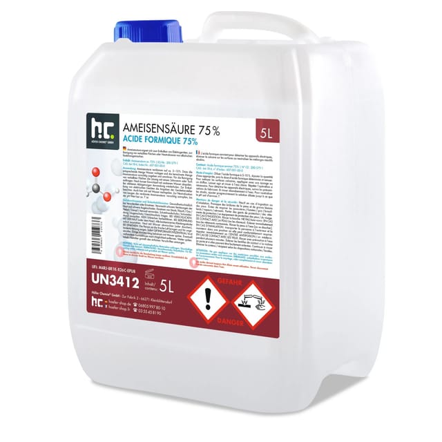 Höfer Chemie Ameisensäure 75% Technische Qualität 4 x 5l