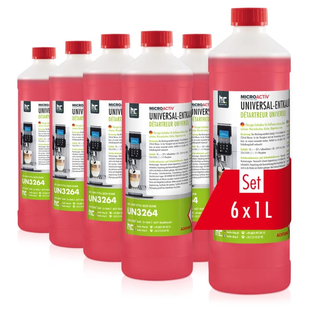 Microactiv Universal Entkalker mit Farbindikator 6 x 1l