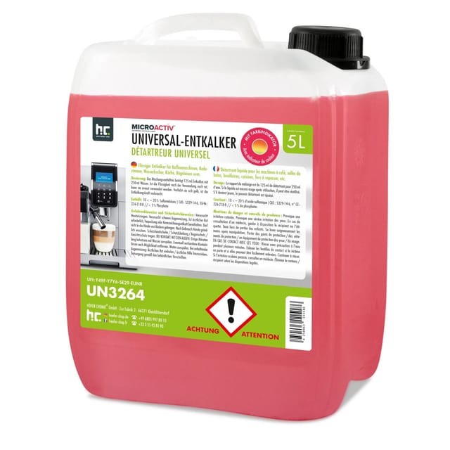Microactiv Universal Entkalker mit Farbindikator 4 x 5l