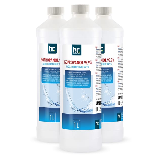 Höfer Chemie Isopropanol 99,9% in Flaschen 3 x 1l