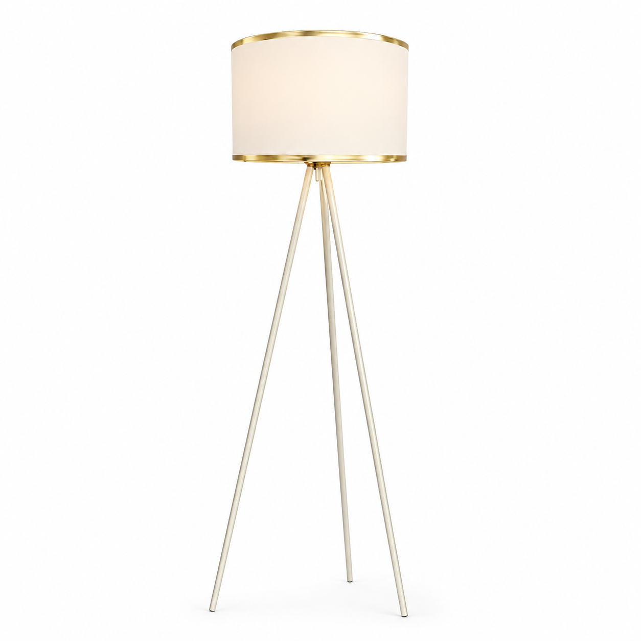 Lussocraft Modern Stehlampe – Metall & Stoff, 60w, 3 Lichtfarben Dimmbar, 53.5×43.5×16.5 Cm, Für Wohnzimmer & Treppenhaus