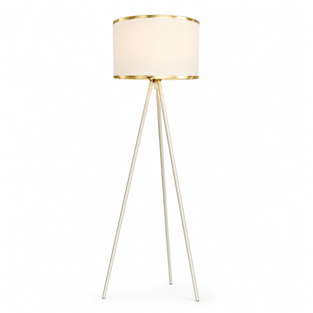 Lussocraft Modern Stehlampe – Metall & Stoff, 60w, 3 Lichtfarben Dimmbar, 53.5×43.5×16.5 Cm, Für Wohnzimmer & Treppenhaus