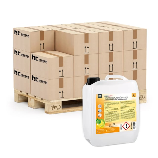 Höfer Chemie Zitronensäure 50% Flüssig 96 x 5l