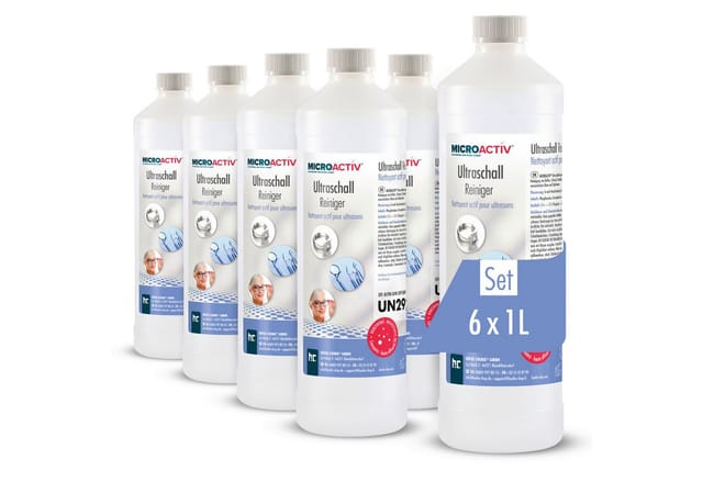 Microactiv Ultraschallreiniger für Ultraschallbad 6 x 1l