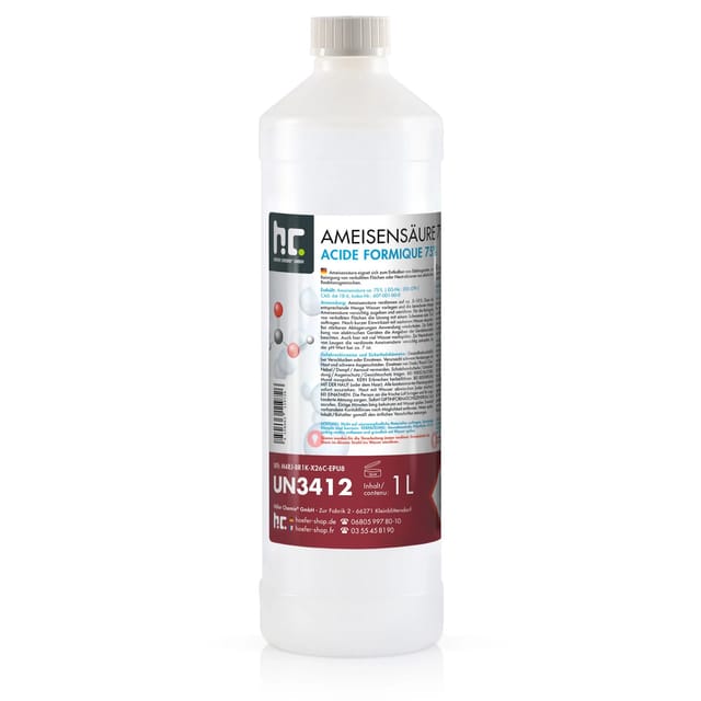 Höfer Chemie Ameisensäure 75% Technische Qualität 15 x 1l