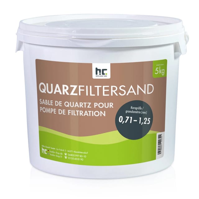 Höfer Chemie Premium Quarzsand Filtersand 0,71-1,25mm 5kg