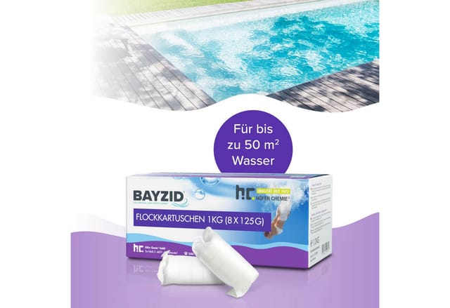 Bayzid Flockkartusche für Pools 1kg