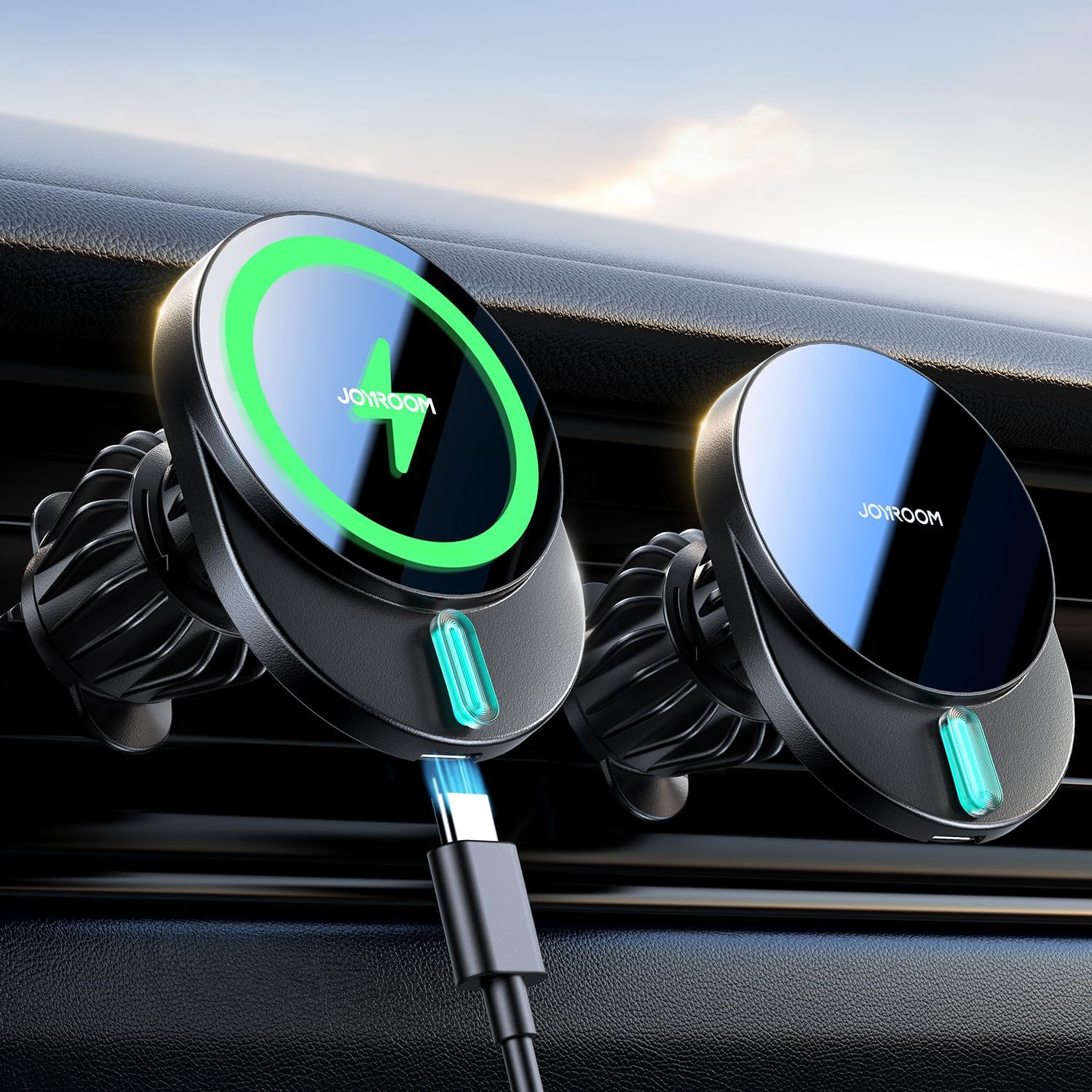 Anwendbare Autotelefonhalterung Induktion 15 W Schnellladung, Magsafe Wireless Autoladegerät Lüftungsschlitz, Magnetisches Auto-induktionsladegerät Für Iphone 16/15/14/13/12 Serie