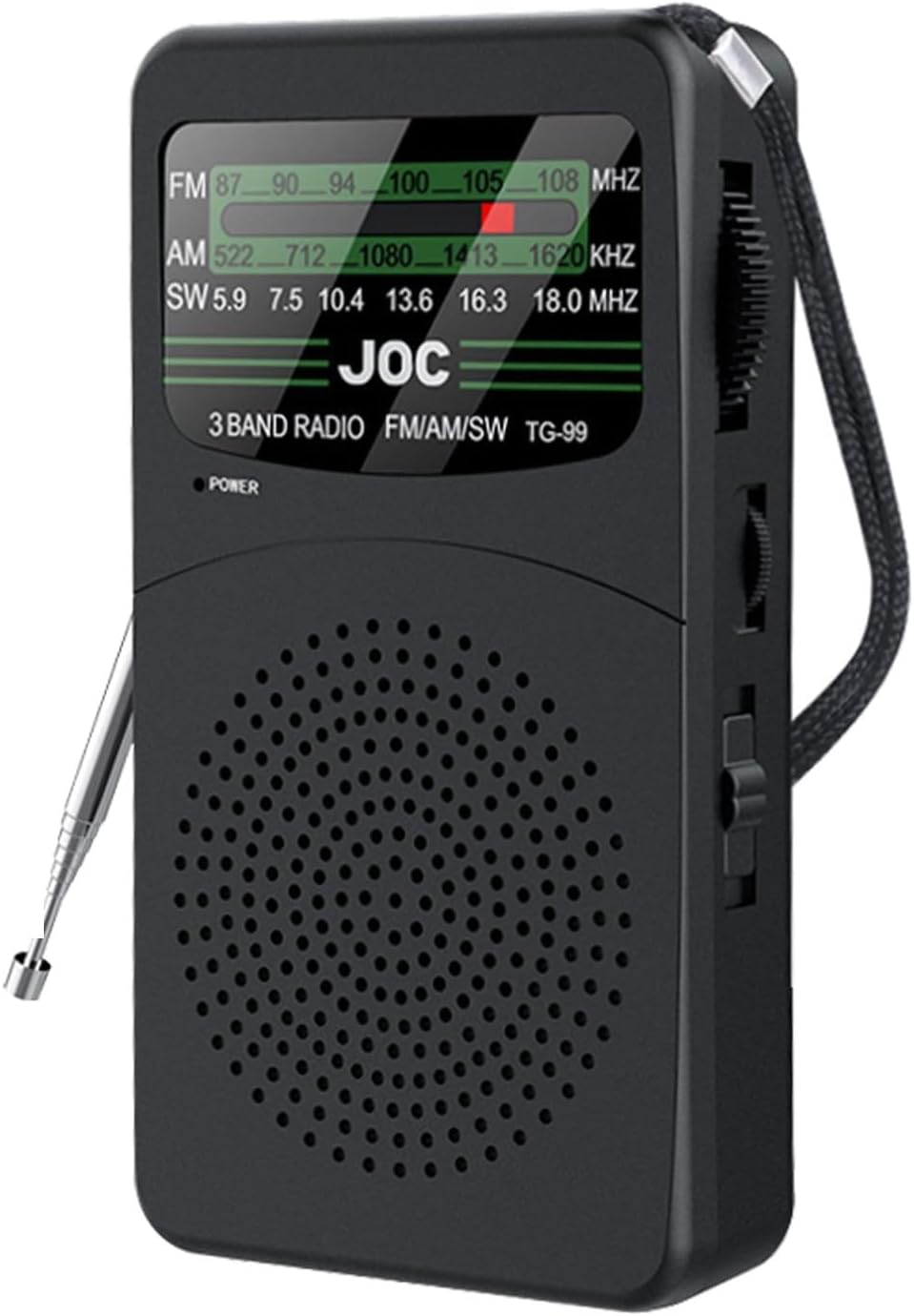 Tragbares Am/fm-radio, Kleines Batteriebetriebenes Radio Mit Clip Und Kabel/taschenlampe, Kopfhörerfunktion, Hervorragende Klangqualität, Mini-taschenradio Für Laufen, Wandern, Reisen Und Camping