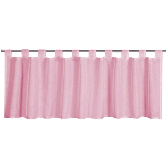 Bestgoodies Bistrogardine mit Schlaufen Noella 160 cm x 45 cm Bordeaux