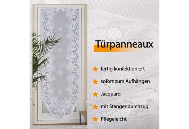 Bestlivings Türpanneaux 180 cm x 60 cm Inkl. Stickerei Mona Blumen Muster