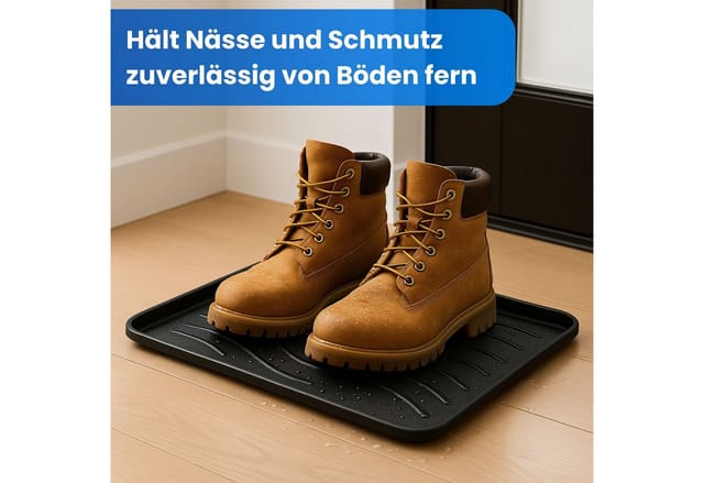 Bestlivings Schuhabtropfschale Fußmatte Schuhschale M 38 cm x 38 cm