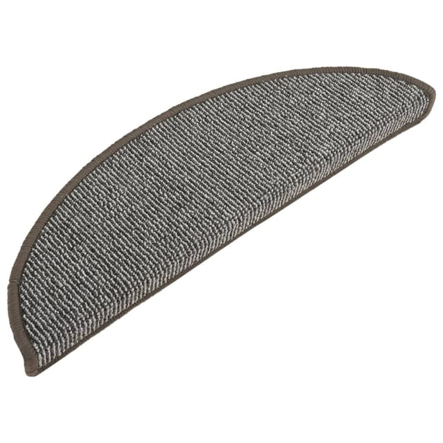 vidaXL Treppenmatten Grau 56x17x3 cm 15 Stk.
