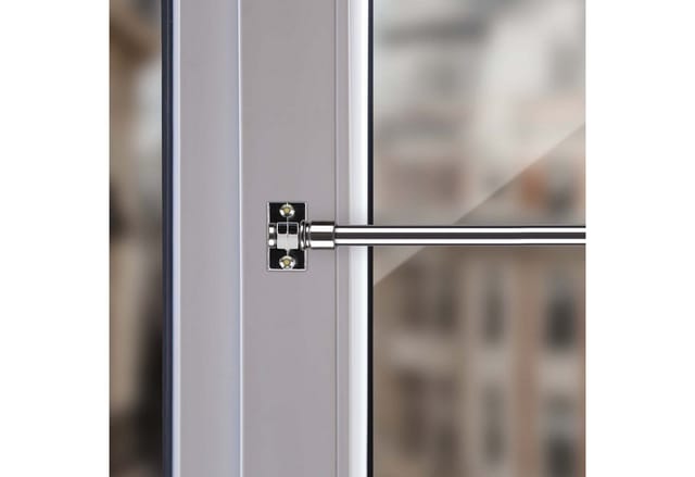 Bestlivings Cafehausstangen Glänzend Silber 50 bis 75 cm