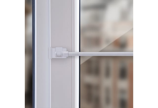 Bestlivings Cafehausstangen Weiß 50 bis 75 cm & Klemmträger