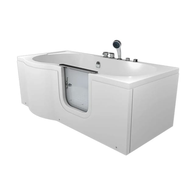 AquaVapore Seniorenwanne mit Tür Whirlpool S12-AIR-R Badewanne 85x170cm