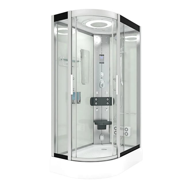 AquaVapore Dusche Duschkabine D60-70T2L Duschtempel Sauna 120x80 cm