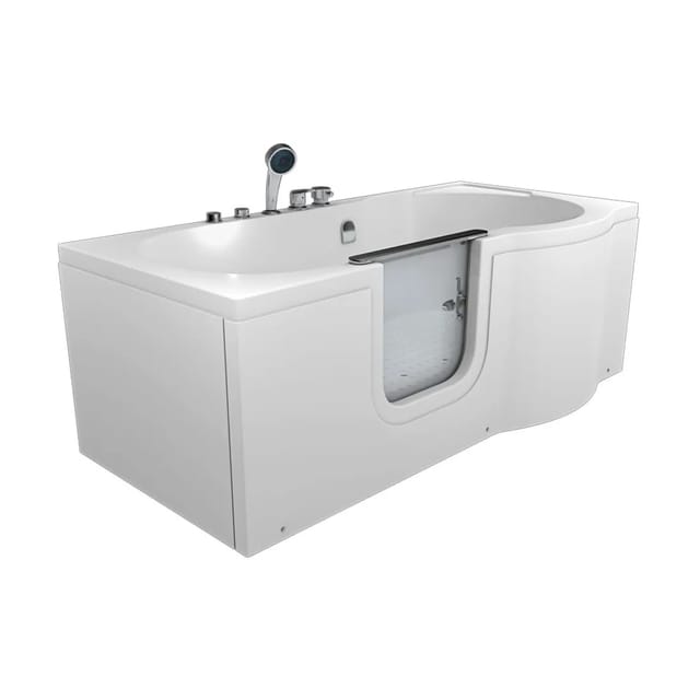 AquaVapore Seniorenwanne mit Tür Whirlpool S12-AIR-L Badewanne 170x85cm