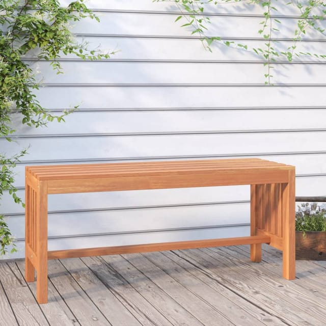 vidaXL Gartenbank 110 cm Eukalyptus Massivholz