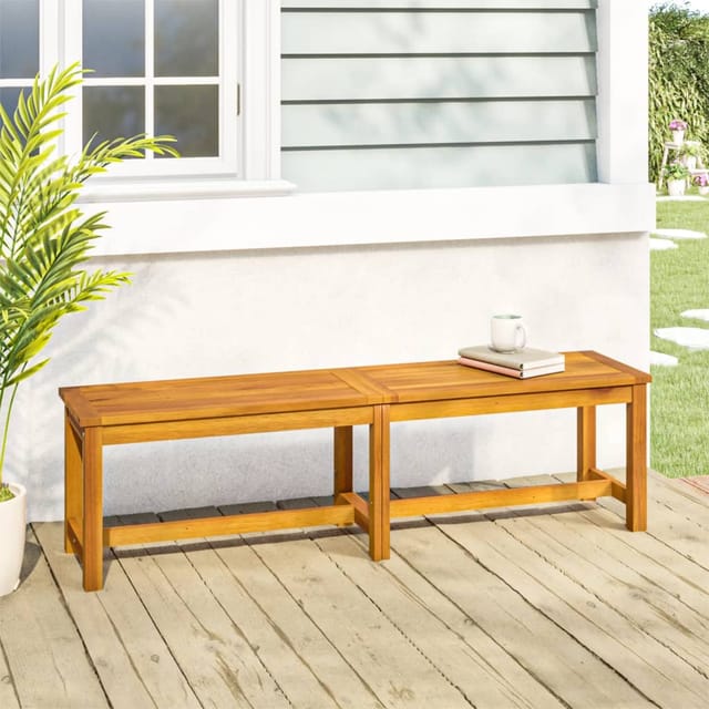 Vidaxl - Gartenbank 150x35x45 Cm Massivholz Akazie