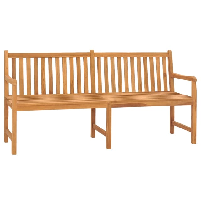vidaXL Gartenbank Teak 180 cm Massivholz