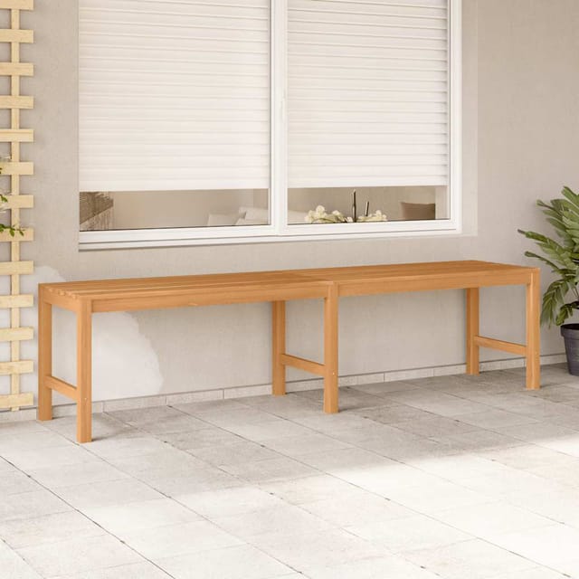 vidaXL Massivholz Teak Gartenbank 180 cm