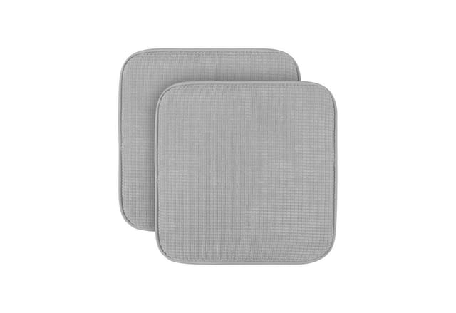Bestlivings Stuhlkissen Struktur Hellgrau 38 x 38 x 3 cm 2er Pack