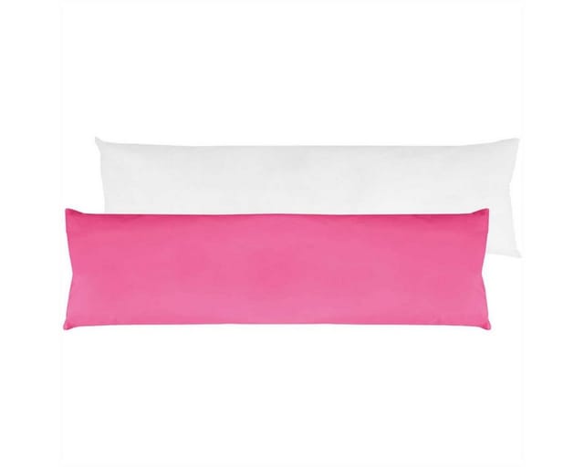 Bestlivings Seitenschläfer Kissenhülle 40 x 140 cm Inklusive Füllkissen Pink