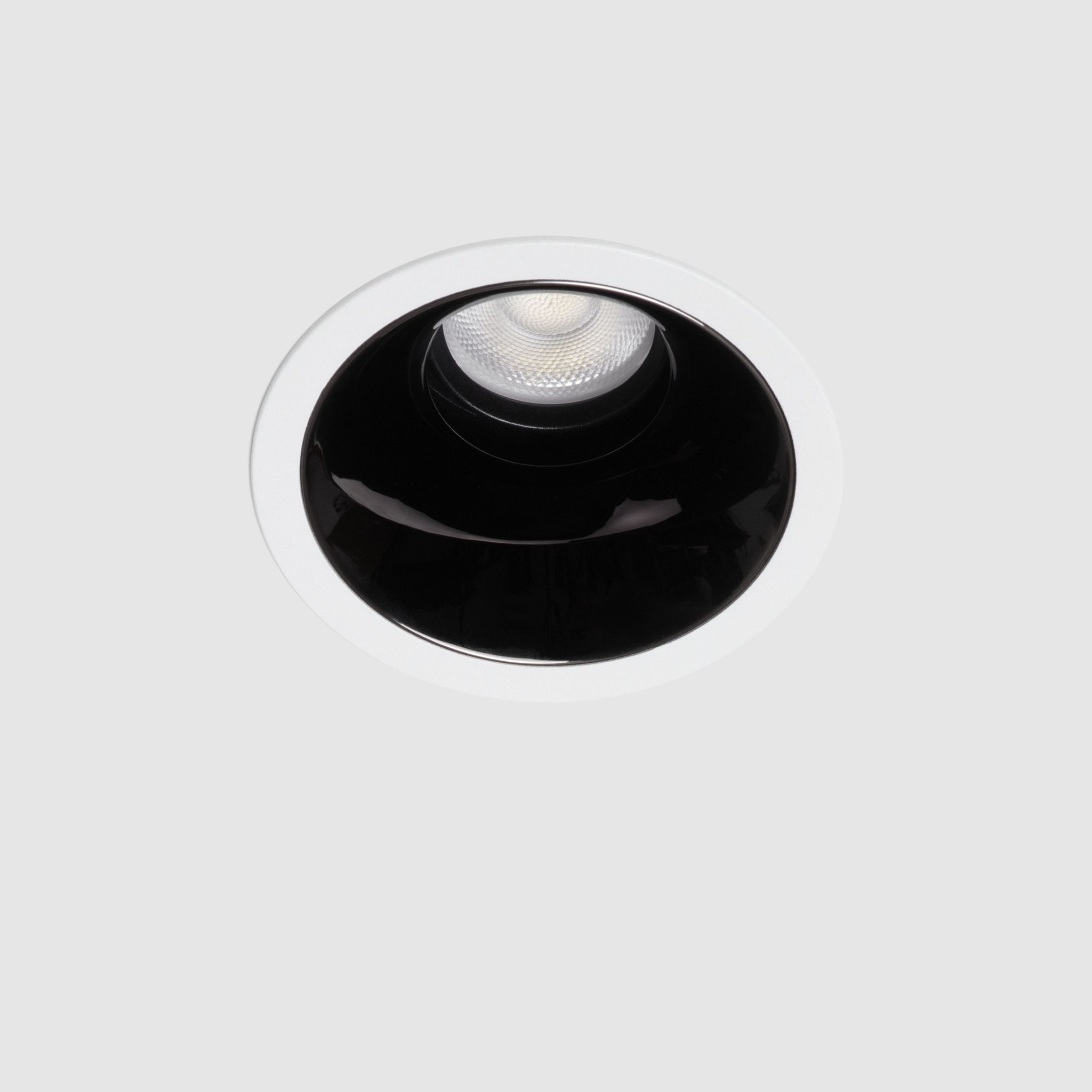 Led Downlight Rund Loop Schnitt Ø 75mm 2700k - 3200k - 4000k Standard Schwarz 9 W Einbau