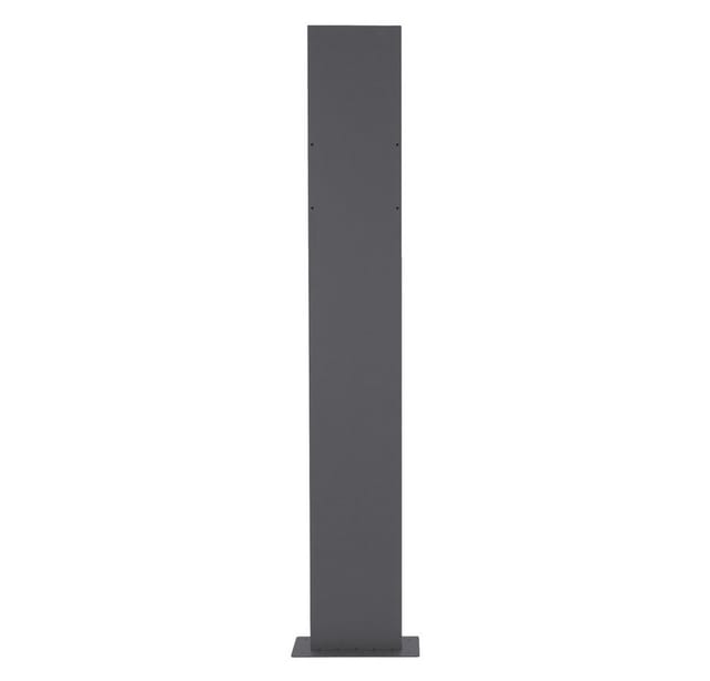 ML-Design Briefkastenständer Höhe 170 cm Freistehend aus Edelstahl in Anthrazit